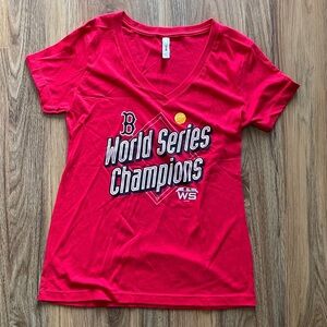 Women’s Red Sox World Series Champions V-Neck Tee